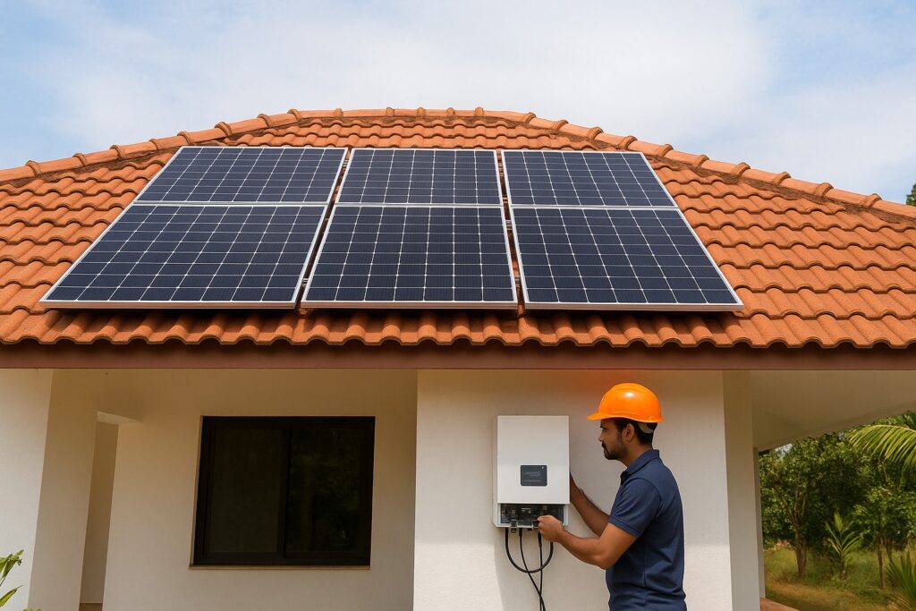 Solar Installation Team Working Efficiently